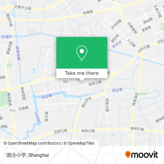 泗泾小学 map