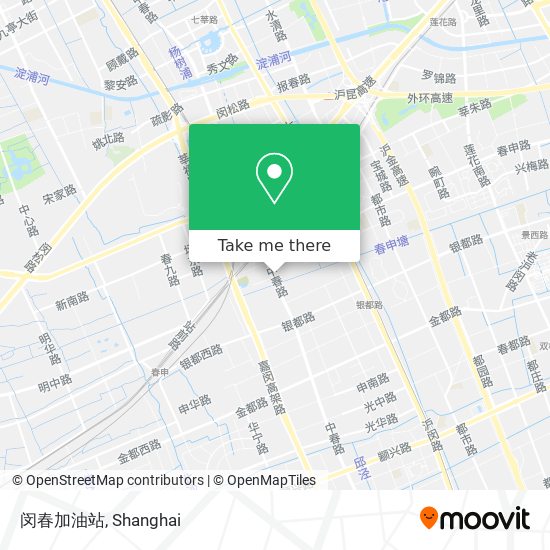 闵春加油站 map
