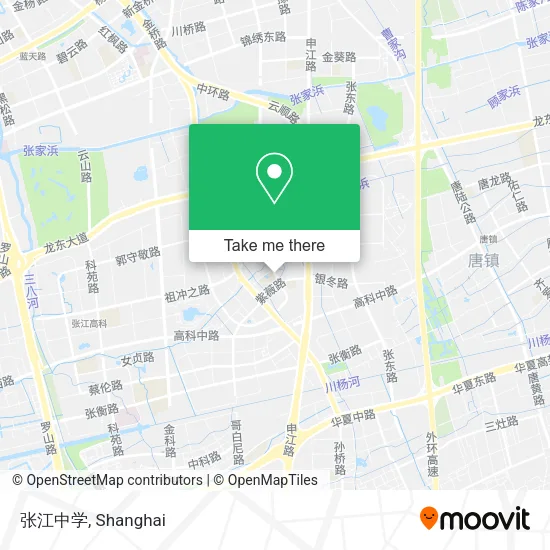 张江中学 map