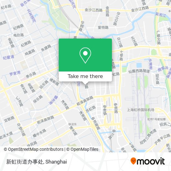 新虹街道办事处 map