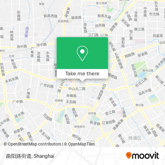 曲阳路街道 map