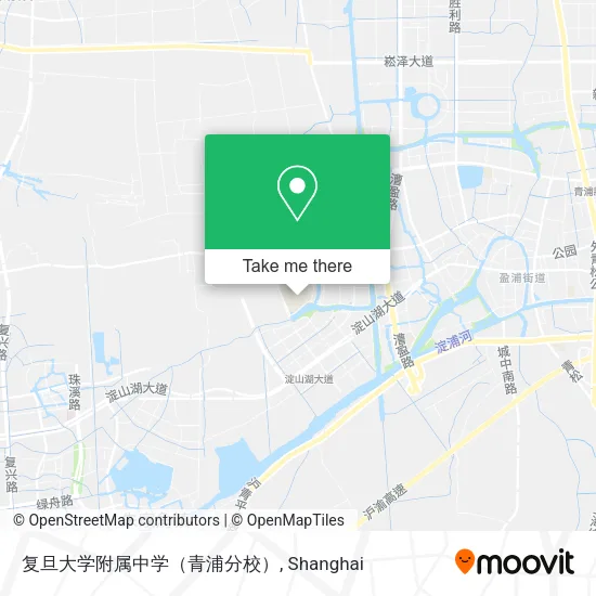 复旦大学附属中学（青浦分校） map