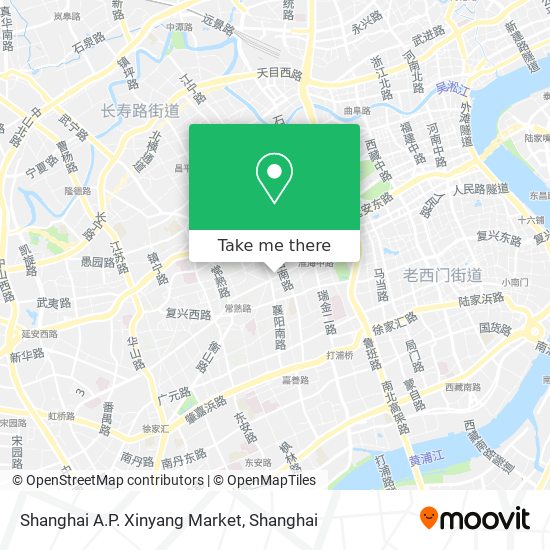 Shanghai A.P. Xinyang Market map