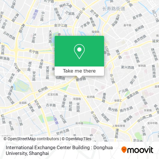 International Exchange Center Building : Donghua University map