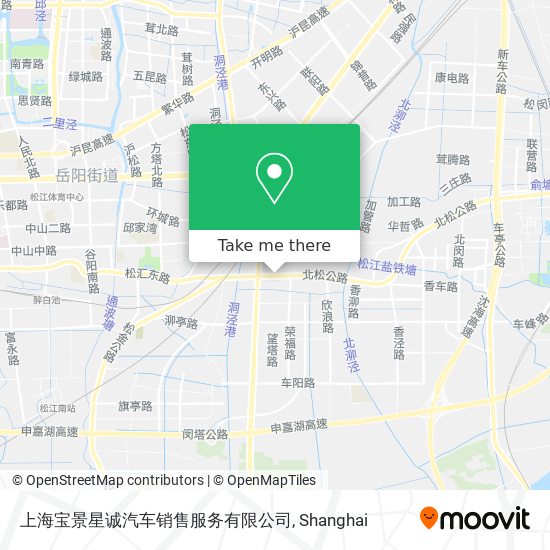 上海宝景星诚汽车销售服务有限公司 map