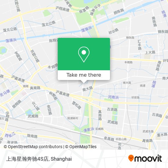 上海星瀚奔驰4S店 map