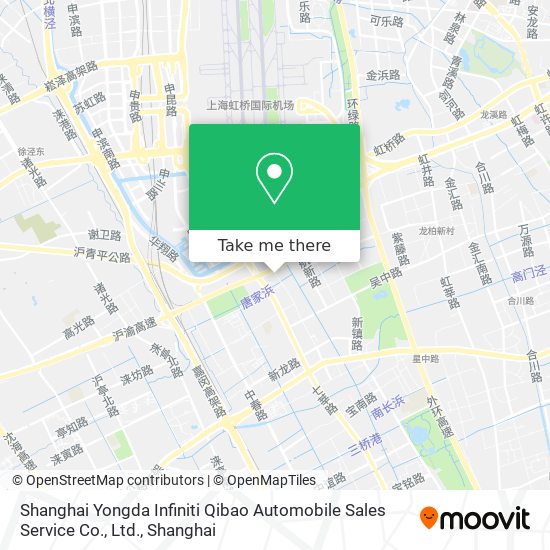 Shanghai Yongda Infiniti Qibao Automobile Sales Service Co., Ltd. map