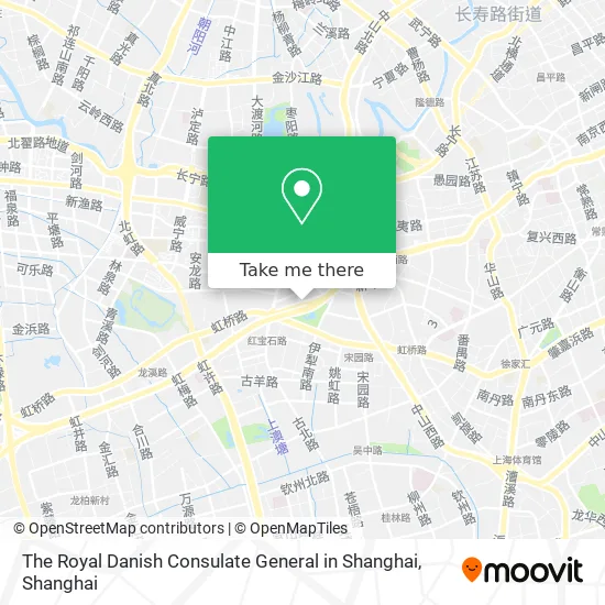 The Royal Danish Consulate General in Shanghai map