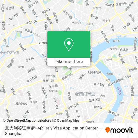 意大利签证申请中心 Italy Visa Application Center map