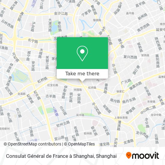 Consulat Général de France à Shanghai map