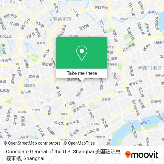 Consulate General of the U.S. Shanghai 美国驻沪总领事馆 map