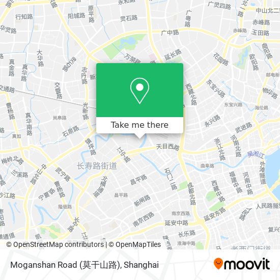 Moganshan Road (莫干山路) map