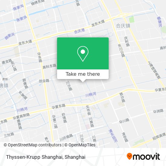 Thyssen-Krupp Shanghai map