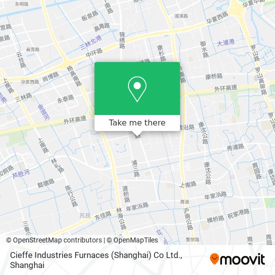 Cieffe Industries Furnaces (Shanghai) Co Ltd. map