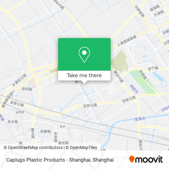 Caplugs Plastic Products - Shanghai map