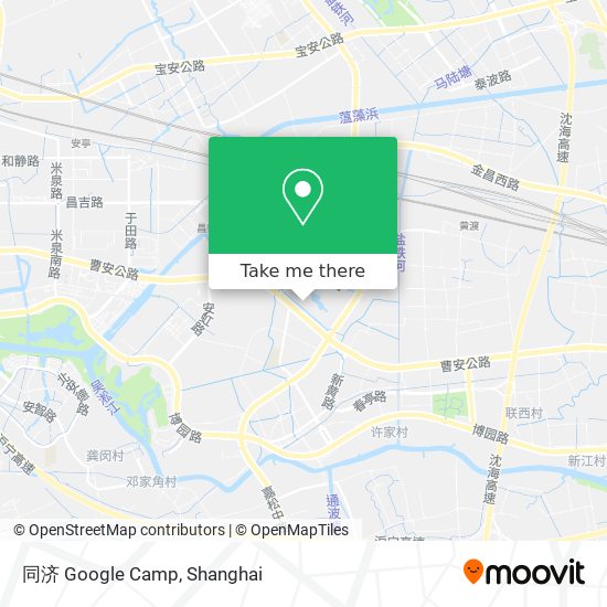 同济 Google Camp map