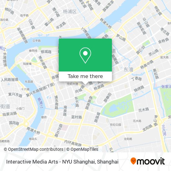Interactive Media Arts - NYU Shanghai map