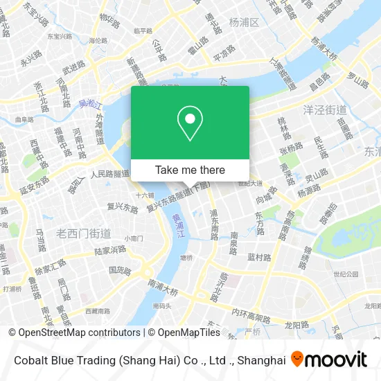 Cobalt Blue Trading (Shang Hai) Co ., Ltd . map