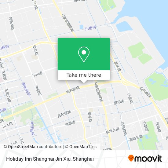 Holiday Inn Shanghai Jin Xiu map