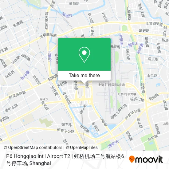 P6 Hongqiao Int'l Airport T2 | 虹桥机场二号航站楼6号停车场 map