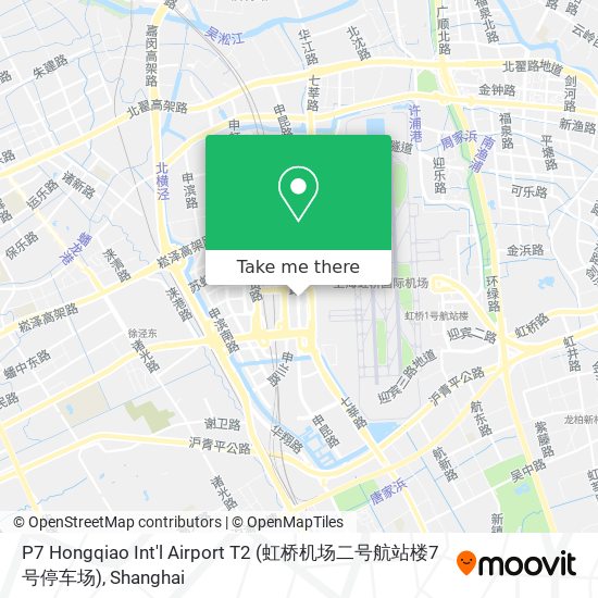 P7 Hongqiao Int'l Airport T2 (虹桥机场二号航站楼7号停车场) map