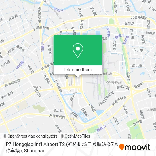 P7 Hongqiao Int'l Airport T2 (虹桥机场二号航站楼7号停车场) map