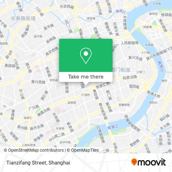 Tianzifang Street map