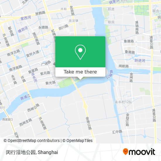 闵行湿地公园 map