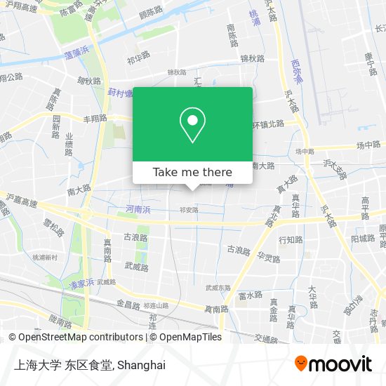上海大学 东区食堂 map