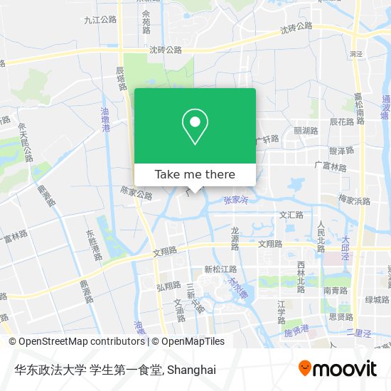 华东政法大学 学生第一食堂 map
