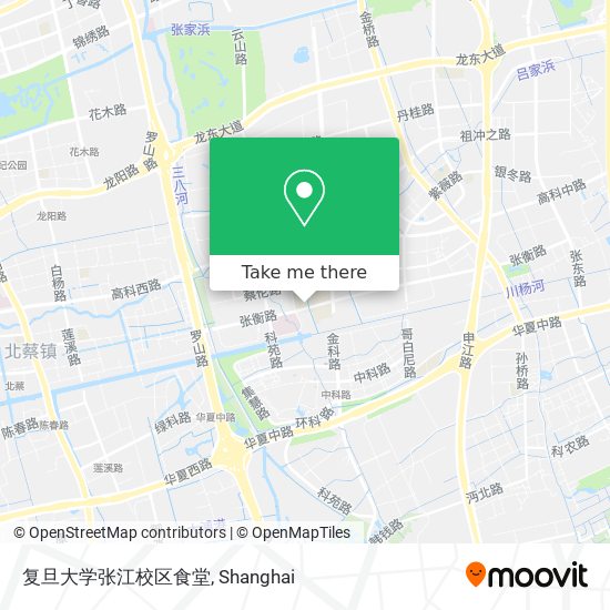 复旦大学张江校区食堂 map