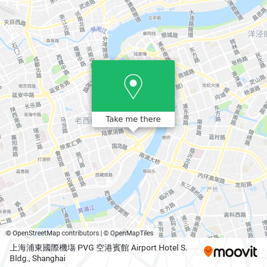 上海浦東國際機塲 PVG 空港賓館 Airport Hotel S. Bldg. map