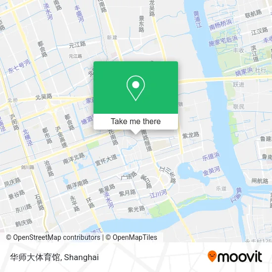华师大体育馆 map