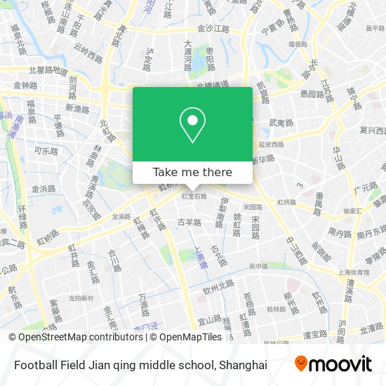Football Field Jian qing middle school map