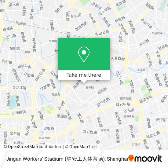 Jingan Workers' Stadium (静安工人体育场) map