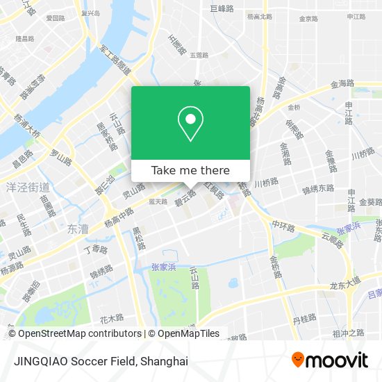 JINGQIAO Soccer Field map
