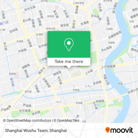 Shanghai Wushu Team map