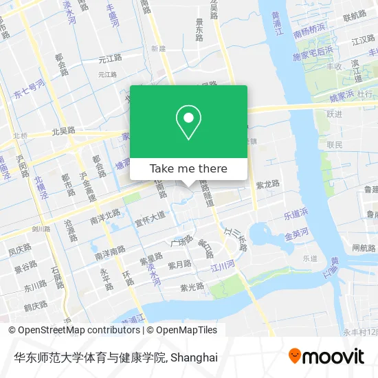 华东师范大学体育与健康学院 map