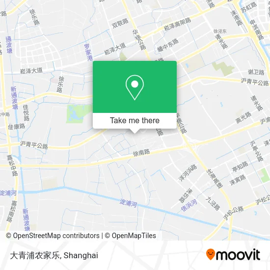 大青浦农家乐 map