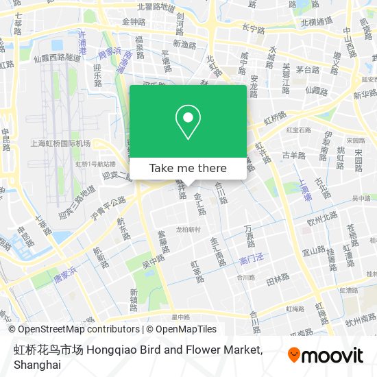 虹桥花鸟市场 Hongqiao Bird and Flower Market map