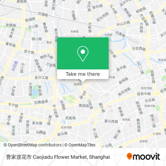 曹家渡花市 Caojiadu Flower Market map