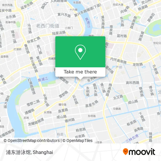 浦东游泳馆 map