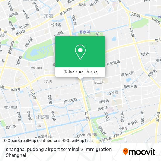 shanghai pudong airport terminal 2 immigration map