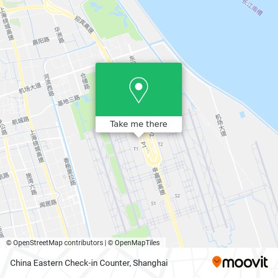 China Eastern Check-in Counter map