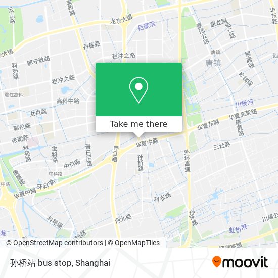 孙桥站 bus stop map