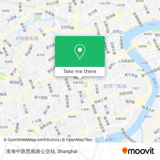 淮海中路思南路公交站 map