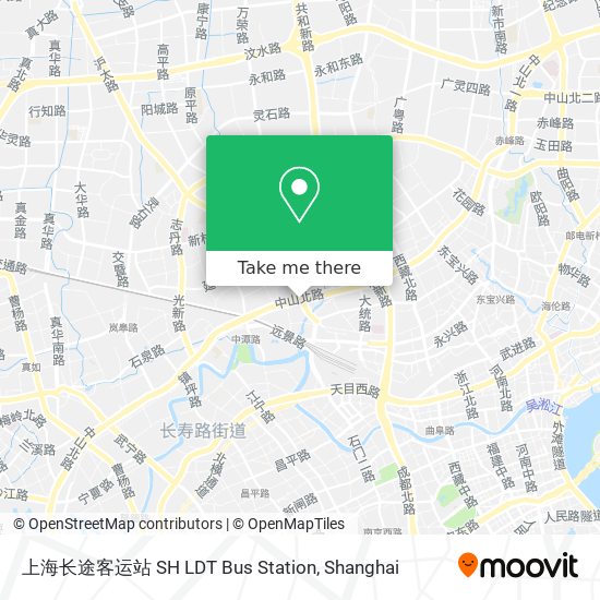 上海长途客运站 SH LDT Bus Station map