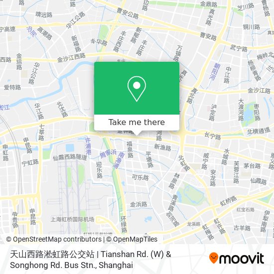 天山西路淞虹路公交站 | Tianshan Rd. (W) & Songhong Rd. Bus Stn. map