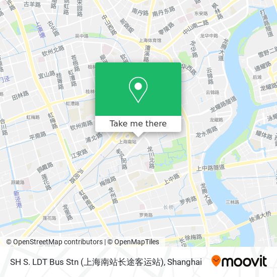 SH S. LDT Bus Stn (上海南站长途客运站) map