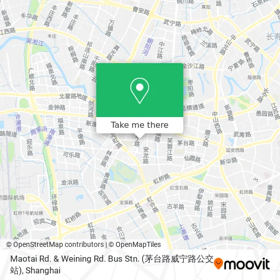 Maotai Rd. & Weining Rd. Bus Stn. (茅台路威宁路公交站) map